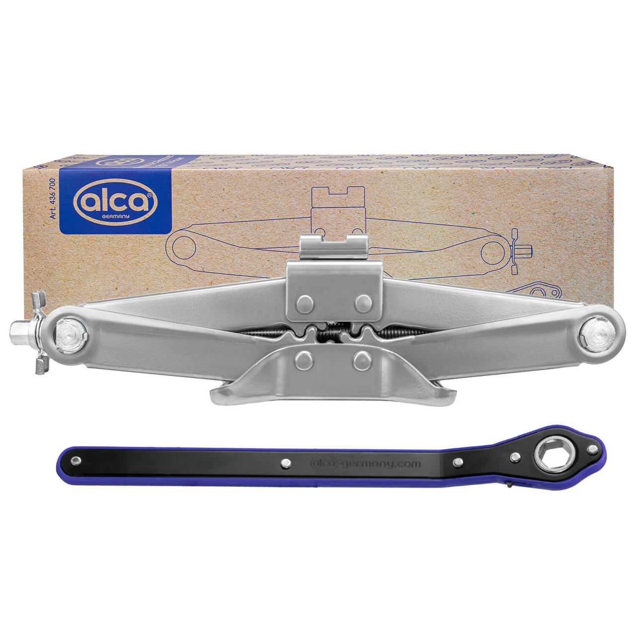 Домкрат ромбоподібний з тріскачкою ALCA 2т (436 700 AL), фото 1