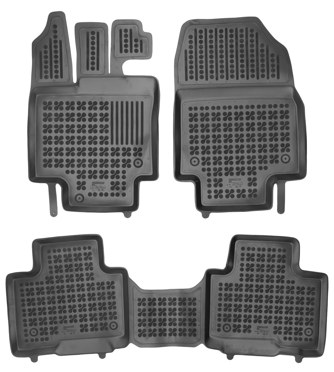 Коврики салону гумові Toyota HIGHLANDER IV (XU70) 2019 - Rezaw-plast (201442A), фото 1