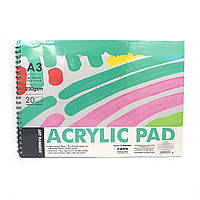 Акриловий папір Art Nation А3, 20стор., 230г/кв.м 1 шт/етик