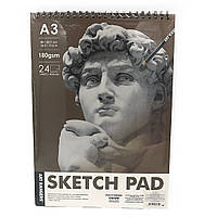 Альбом для ескізів Art Nation SKETCH pad, А3, 24аркуша, 180gsm, на спіралі, 1шт/етик