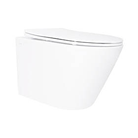 Унітаз підвісний Qtap Swan безободковий Ultra Quiet з сидінням Soft-close QT16335179W