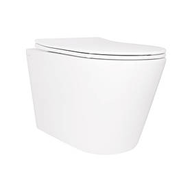 Унітаз підвісний Qtap Scorpio безободковий Ultra Quiet з сидінням Soft-close QT1433053EUQW
