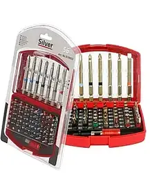 Насадки 1/4" Torx Hex 56шт Silver S10633