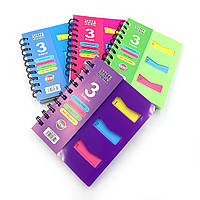 Зошит на спіралі "Цифри" клітина, роздільник A6 P120 70G 1шт/єтік