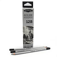 Набор чернографітових карандашів Acmeliae "Artmate" 12B,4,0мм 12шт/этик.