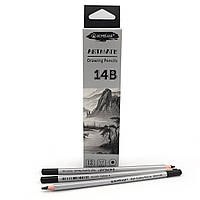 Набор чернографітових карандашів Acmeliae "Artmate" 14B,4,0мм 12шт/этик.