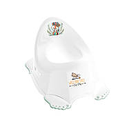 Горшок "Дикий захід: Лисичка" з протиковзною гумою (Білий) Tega Baby