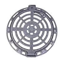 Дощ приймач чавун. коло. важкий. типу "ДМ" С250 з ж/п + шарнір (d-800 мм, h-100 мм) ВЧ (КТ-14)