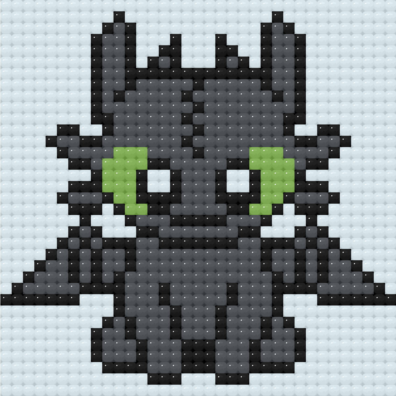 Алмазна мозаїка/вишивка міні. Беззубік 10*10 см Орігамі ODM 0118, фото 1