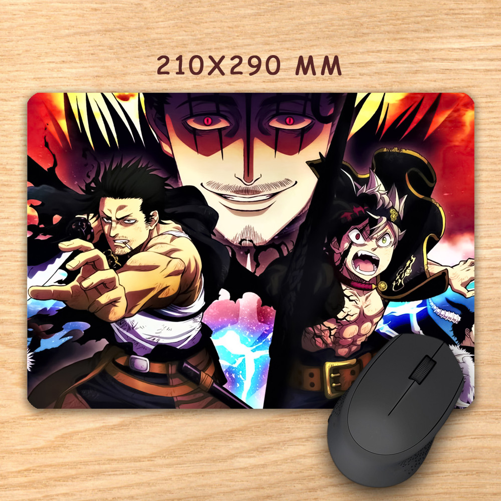 Килимок для миші 210x290 мм Black Clover / Чорна конюшина