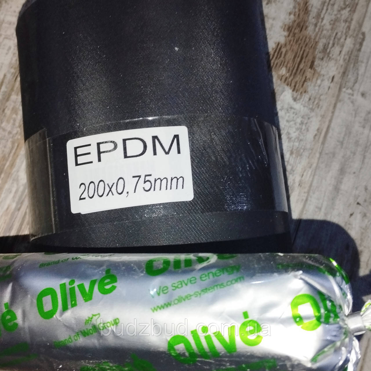 Мембрана гідроізоляційна EPDM зовнішня 200 x 0,75 мм рулон 20 м