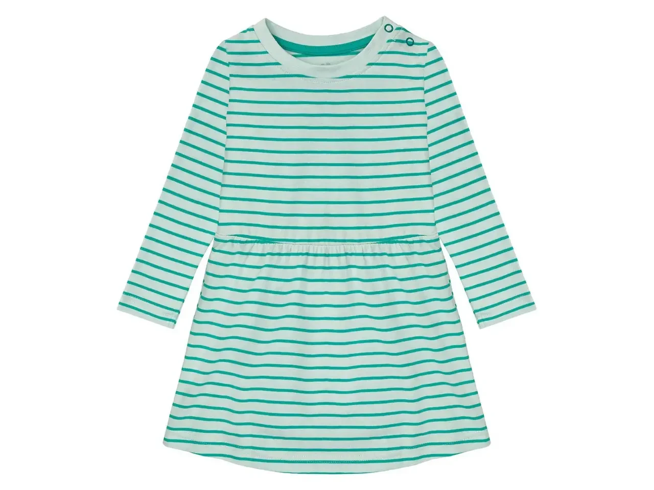 Плаття для дівчинки м"ятне в смужку Lupilu 86-92, 98-104, 110-116см, фото 1