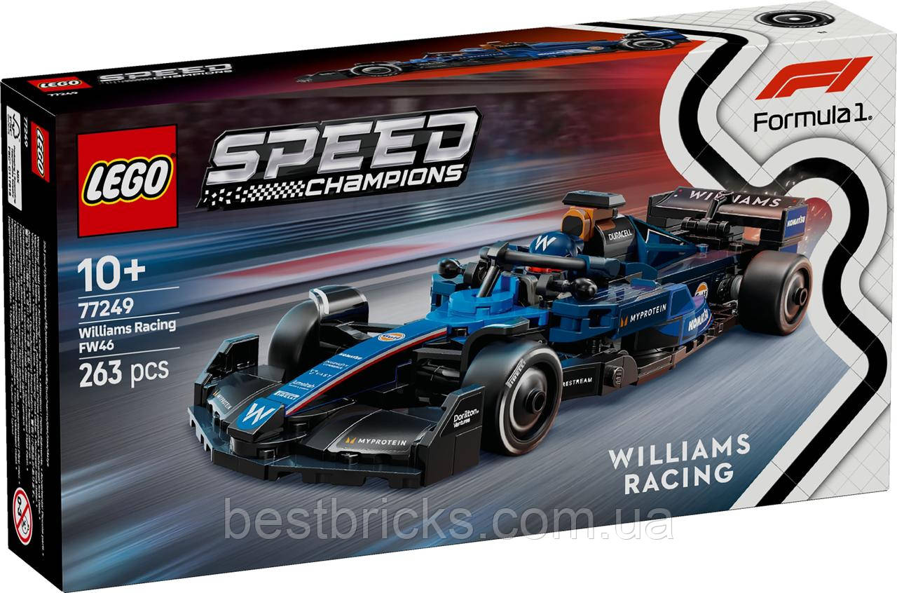 Конструктор Lego Speed Champions Автомобіль для перегонів F1 Williams Racing FW46 77249, фото 1