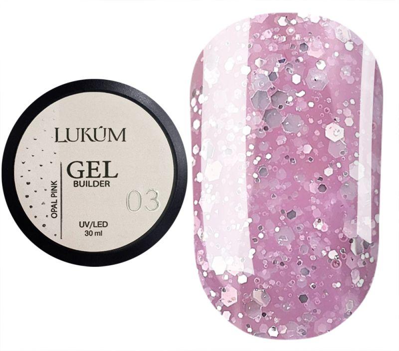 Гель для нігтів Lukum Builder Gel Opal №03 Pink, 30 мл