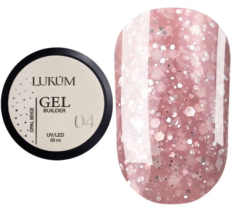 Гель для нігтів Lukum Builder Gel Opal №04 Beige, 30 мл, фото 1