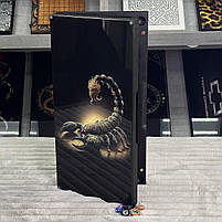 Нарди скляні подарункові 50х25см Скорпіон, фото 6