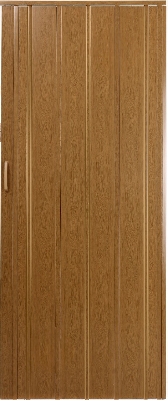 Двері гармошка глухі посилені, дуб 850*2030*12 мм. Двері міжкімнатні складні., фото 1