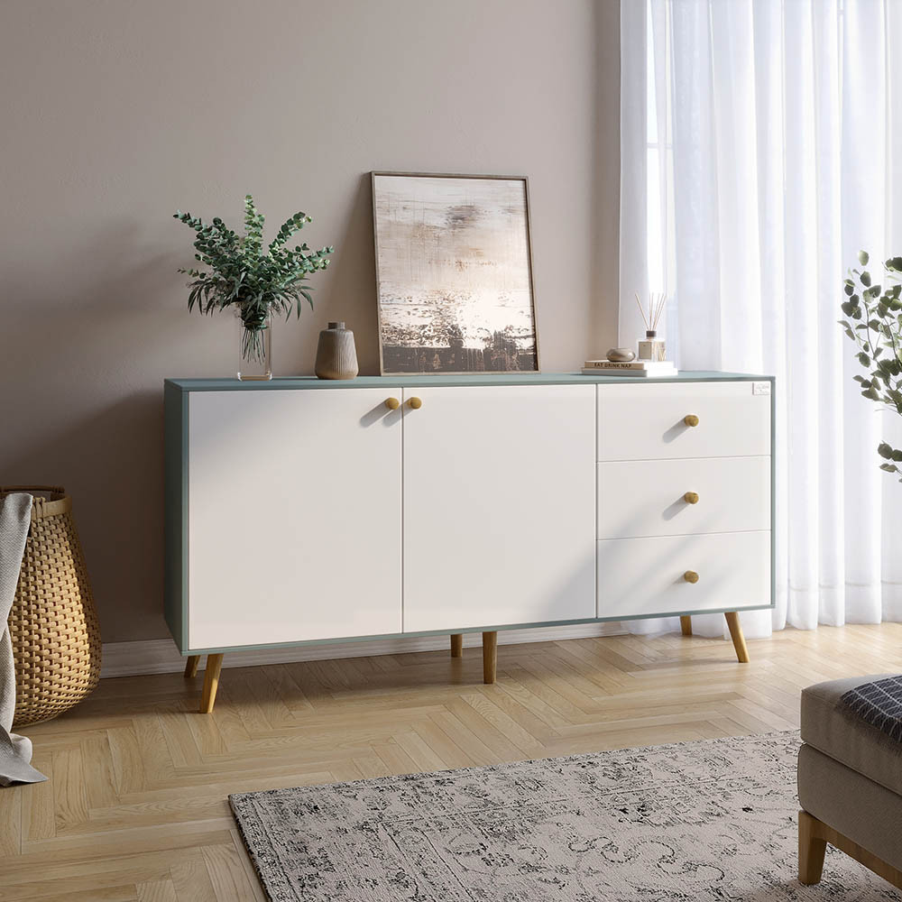 Комод LION Хьюге-5 Граніт сірий/Німфея альба (LION-041111), фото 1