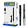 Ручка гелева Buromax STRONG 0.7 мм, з гумовим грипом, чорнило чорного кольору, фото 3