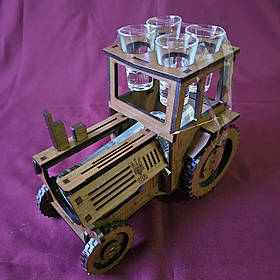Міні-бар  Трактор з чарками / Подарунок чоловіку