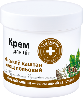 Крем для ніг The Doctor Health&Care Кінський каштан і хвощ польовий Профілактика варикозу 250 мл