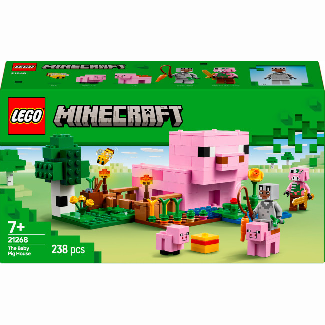 Конструктор LEGO Minecraft Будинок для поросят 21268 238деталей 7 x 26 x 14 см, фото 1