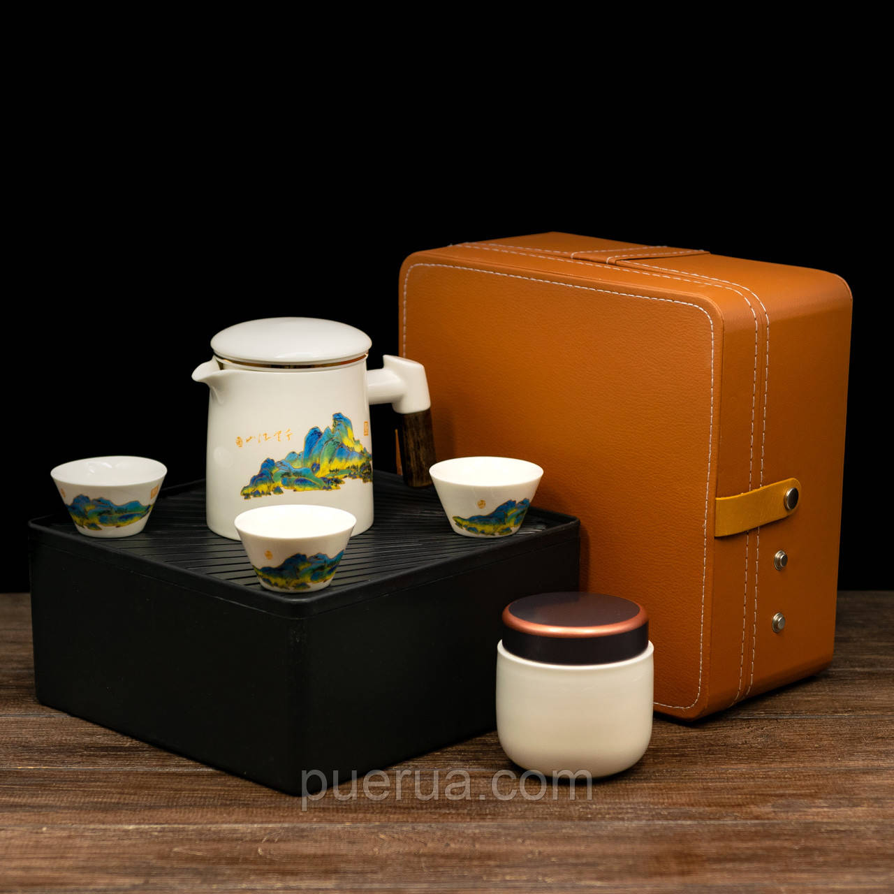 Набір посуду для чайної церемонії на 3 персони в кейсі, фото 1
