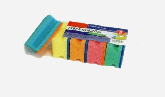 Губка кухонна профільована, 5 шт.