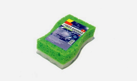 Губка лазнева овальна з масажним шаром «Elastik» Love&CLEAN