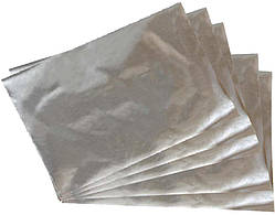 Плівка металізована для пакування квітів і подарунків у аркушах 700 х 700 мм, товщина 30 мкм, 30 штук