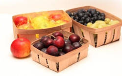 Екопаковка кошика 205*120*85 мм, плетена форма з дерева (шпона)