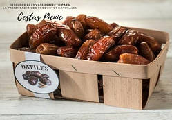 Екопаковка кошика 205*160*60 мм, плетена форма з дерева (шпона)