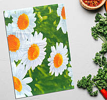 Рушник кухонний "Ромашки" 30 х 45 см (салфетка кухонна) Бавовна