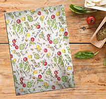 Рушник кухонний "Овочі" 30 х 45 см (салфетка кухонна) Бавовна