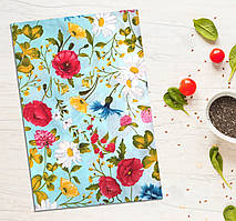 Рушник кухонний "Квіткова поляна" 30 х 45 см (салфетка кухонна) Бавовна