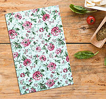 Рушник кухонний "Півонії" 25 х 41 см (салфетка кухонна) Бавовна