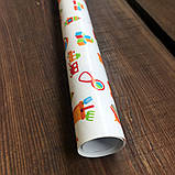 Подарунковий крейдований папір LOVE&HOME Іграшки 0,7х1 м 70 г/м² (1PAPPR70), фото 2