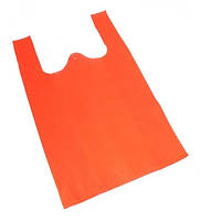 Еко-сумка з спанбонду, майка, 36*60см, помаранчевий, синій, рожевий, зелений