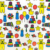 Подарунковий крейдований папір LOVE&HOME Дитинство 0,7х2 м 70 г/м² (1PAPPR84), фото 2