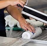 Термоусадкова поліолефінова плівка ПЗФ (POF) 15 мкм, ширина 550 мм, довжина 1332 метра., фото 4