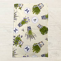 Рушник кухонний "Квіти" 30 х 50 см (салфетка кухонна) Бавовна