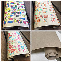 Набір для упаковки подарунків Малята №1 LOVE&HOME 0,7х2 м 70 гр/м², 4 рулони, 8 метрів (PAPPR146)