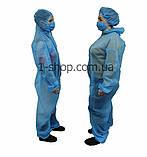 Комбінезон захисний одноразовий з спанбонду (Щільність 28г/м2) (кольори в асортименті), фото 2
