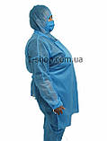 Комбінезон захисний одноразовий з спанбонду (Щільність 28г/м2) (кольори в асортименті), фото 4
