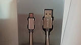 Micro USB кабель IMAX(аймакс) high speed USB IMAX 1м Lightning  оплетка, black for iphone, ipad., фото 4