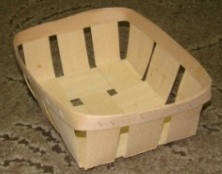 Екопакування кошика, плетені форми з дерева (шпона) форма з розмірами 190*145*75 мм