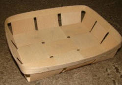 Екопакування кошика, плетені форми з дерева (шпона) форма з розмірами 205*120*50 мм