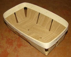 Екопакування кошика, плетені форми з дерева (шпона) форма з розмірами 160*80*40 мм