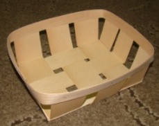 Екопакування кошика, плетені форми з дерева (шпона) форма з розмірами 230*140*65 мм