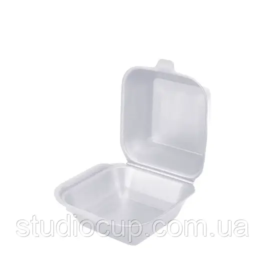Ланч-бокс НР-6 білий 150х152х60мм 10шт